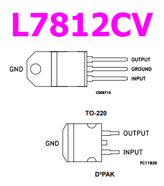 L7812CV datasheet pinout